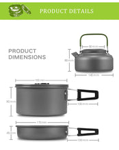 Load image into Gallery viewer, Camping Backpack Outdoor Cookware