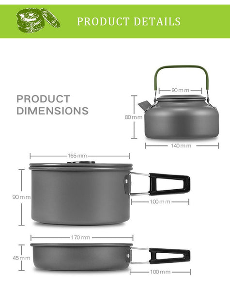 Camping Backpack Outdoor Cookware