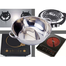 Load image into Gallery viewer, Twin Divided Stainless Steel Cookware