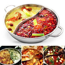 Load image into Gallery viewer, Twin Divided Stainless Steel Cookware