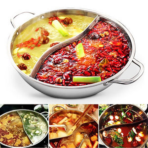 Twin Divided Stainless Steel Cookware