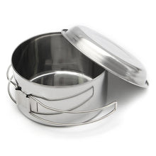 Load image into Gallery viewer, Stainless Steel Outdoor Camping Cookware