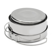 Load image into Gallery viewer, Stainless Steel Outdoor Camping Cookware