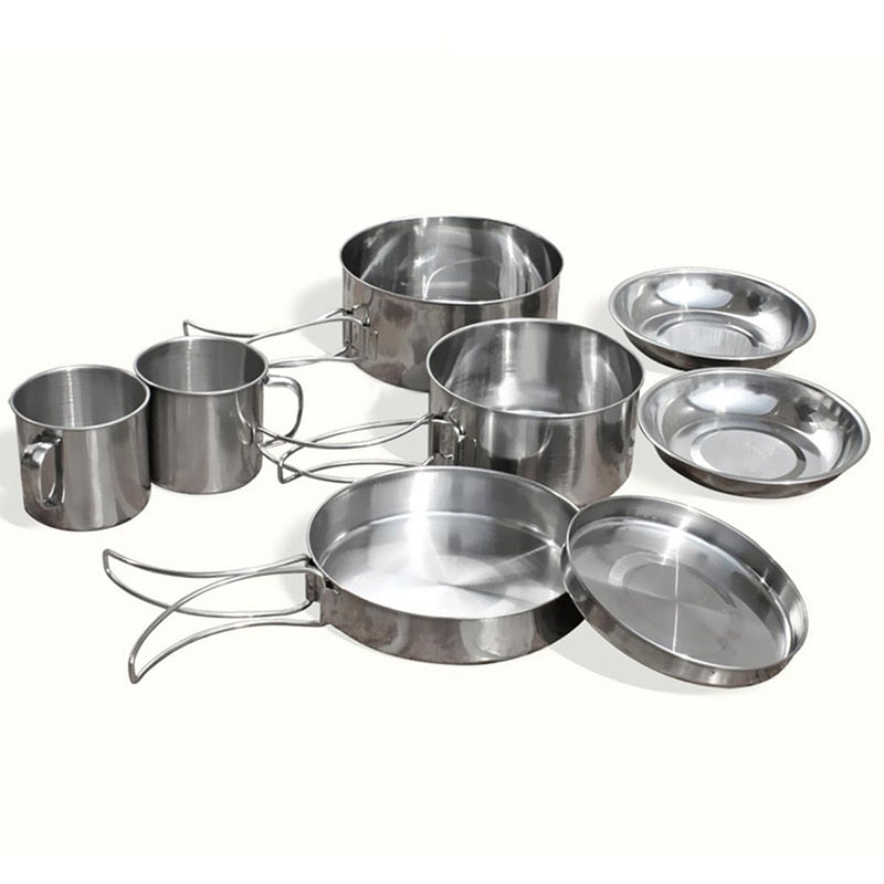 Stainless Steel Outdoor Camping Cookware